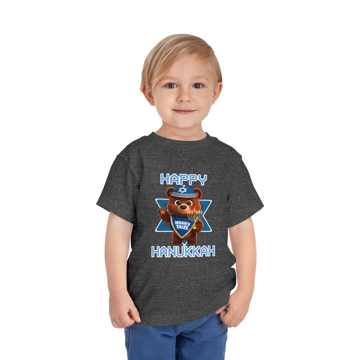 Noah’s Tales™ Happy Hanukkah Bear Boy's Bella T-Shirt