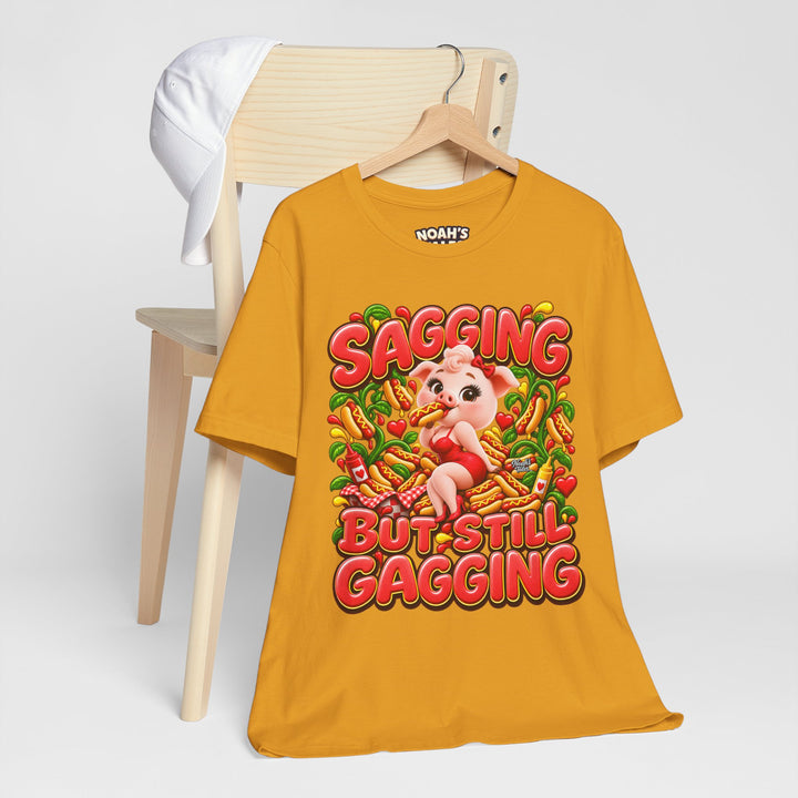 Noah’s Tales™ Sagging But Still Gagging | Pip Girlfriend Women's Bella T-Shirt