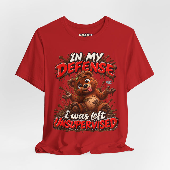 Noah’s Tales™ In My Defense I Was Left Unsupervised | Baxter Men's T-Shirt