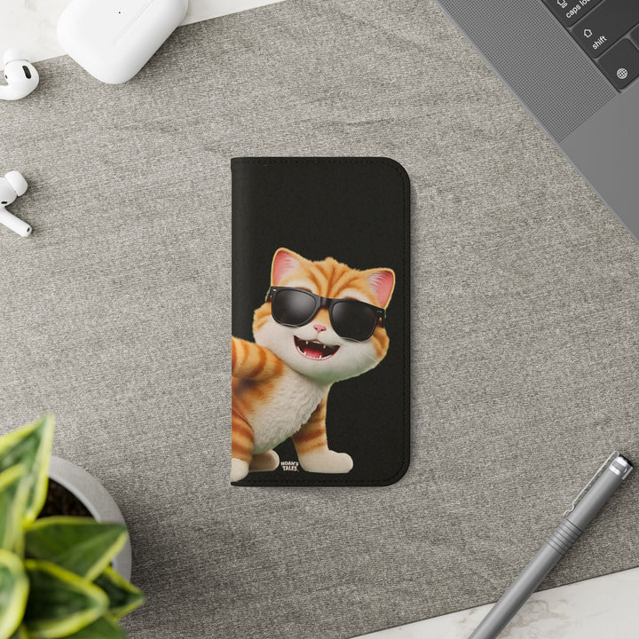 Noah’s Tales™ Tommy Flip Case Cartoon Phone Cover Pet Lover Gift Trendy Smartphone Wallet Animal Print Case