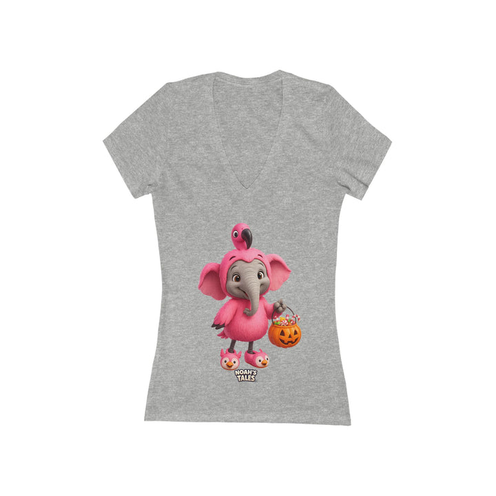 Noah’s Tales™ Halloween Noah Women's V-Neck Bella T-Shirt