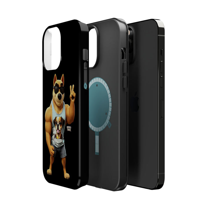 Noah’s Tales™ Ranger Magnet Phone Case Pet Lover Phone Cover Funny Phone Case Unique Gift for Dog Owners Quirky Dog Design
