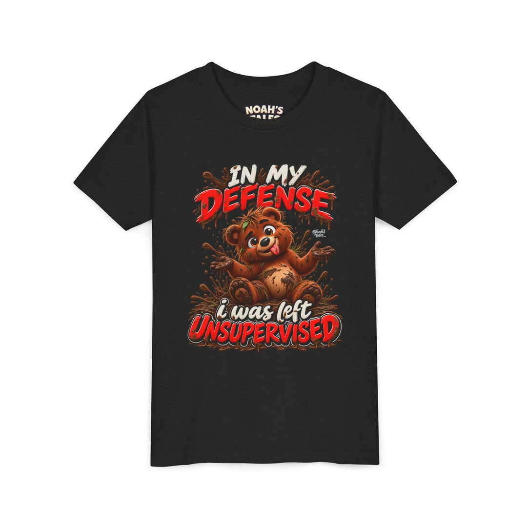 Noah’s Tales™ In My Defense I Was Left Unsupervised | Baxter Girl's Bella T-Shirt