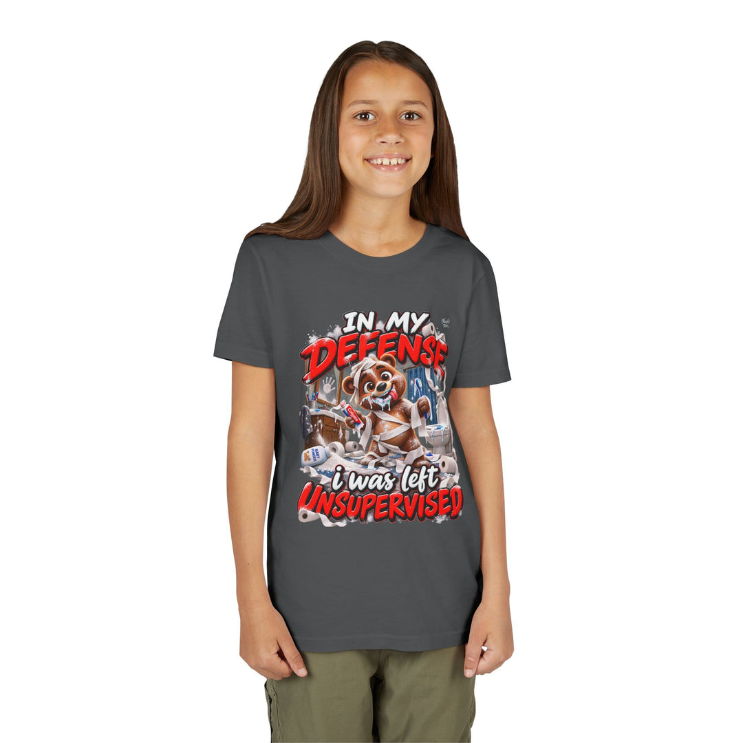 Noah’s Tales™ In My Defense I Was Left Unsupervised | Baxter Girl's Bella T-Shirt
