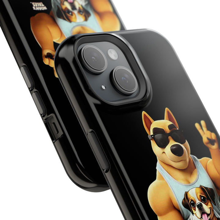 Noah’s Tales™ Ranger Magnet Phone Case Pet Lover Phone Cover Funny Phone Case Unique Gift for Dog Owners Quirky Dog Design