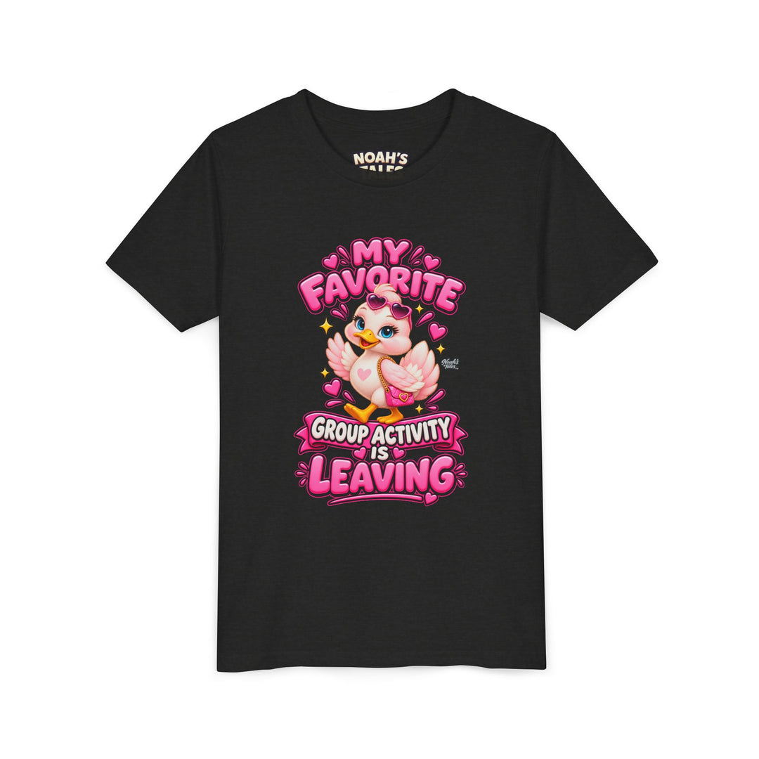 Noah’s Tales™ My Favorite Group Activity Is Leaving | Luna Girl's Bella T-Shirt