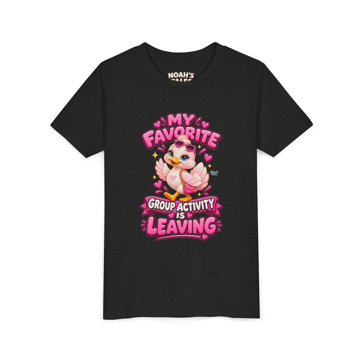 Noah’s Tales™ My Favorite Group Activity Is Leaving | Luna Girl's Bella T-Shirt