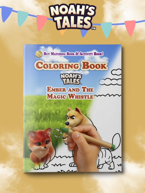 Noah’s Tales™ Ember and the Magic Whistle Coloring Book ( 58 Coloring Pages )