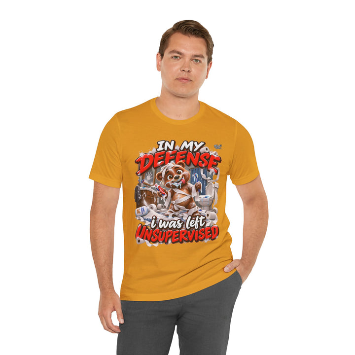 Noah’s Tales™ In My Defense I Was Left Unsupervised | Baxter Men's T-Shirt