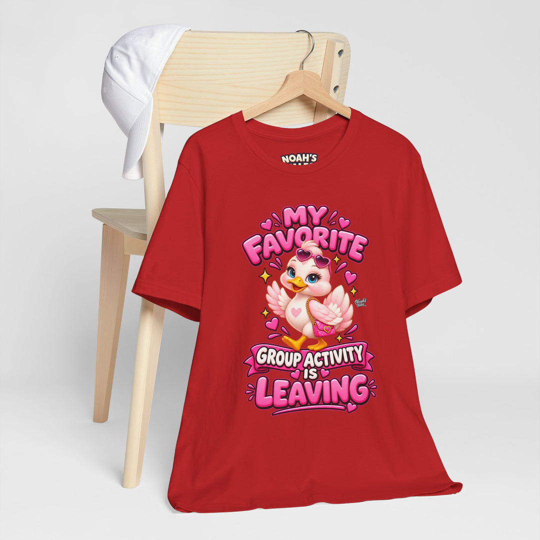 Noah’s Tales™ My Favorite Group Activity Is Leaving | Luna Women's Bella T-Shirt