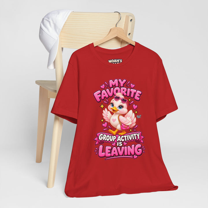 Noah’s Tales™ My Favorite Group Activity Is Leaving | Luna Women's Bella T-Shirt
