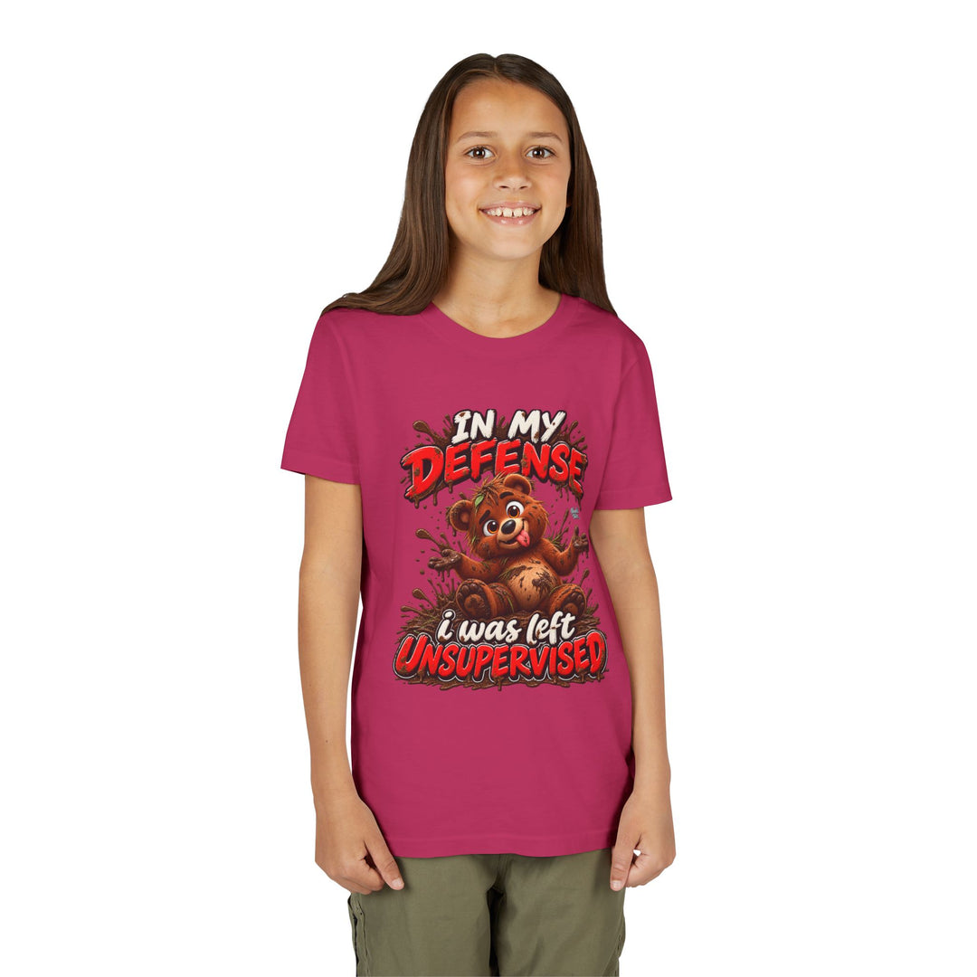 Noah’s Tales™ In My Defense I Was Left Unsupervised | Baxter Girl's Bella T-Shirt