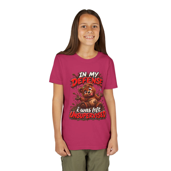 Noah’s Tales™ In My Defense I Was Left Unsupervised | Baxter Girl's Bella T-Shirt