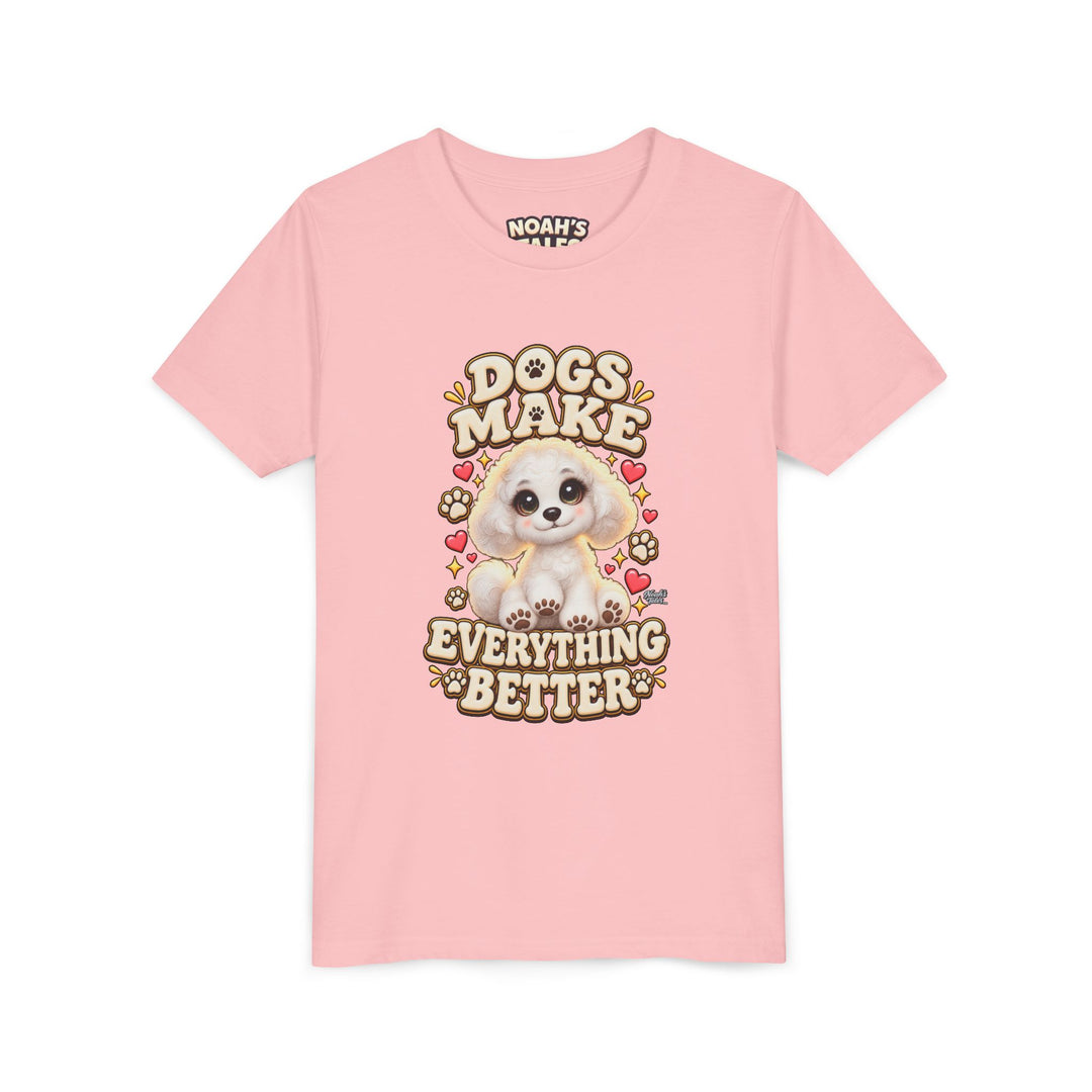 Noah’s Tales™ Dogs Make Everything Better | Coco Girl's Bella T-Shirt