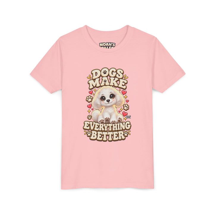 Noah’s Tales™ Dogs Make Everything Better | Coco Girl's Bella T-Shirt