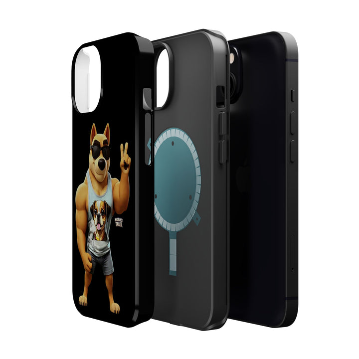 Noah’s Tales™ Ranger Magnet Phone Case Pet Lover Phone Cover Funny Phone Case Unique Gift for Dog Owners Quirky Dog Design