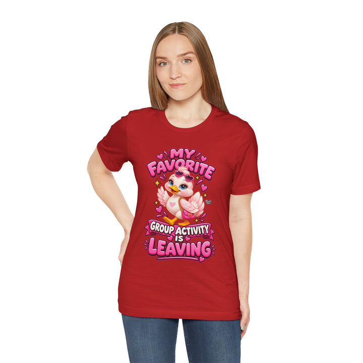 Noah’s Tales™ My Favorite Group Activity Is Leaving | Luna Women's Bella T-Shirt