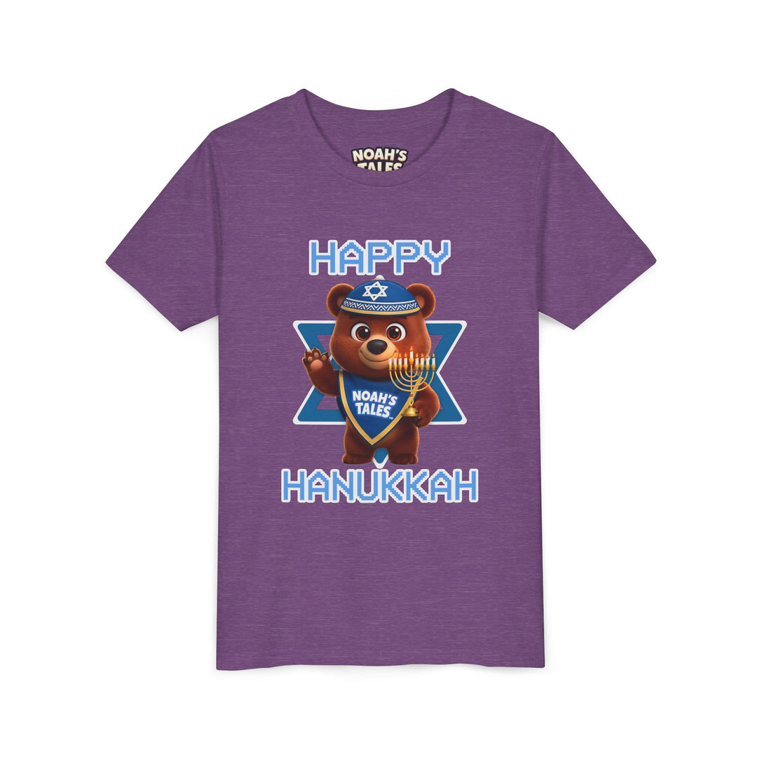 Noah’s Tales™ Happy Hanukkah Bear Girl's Bella T-Shirt