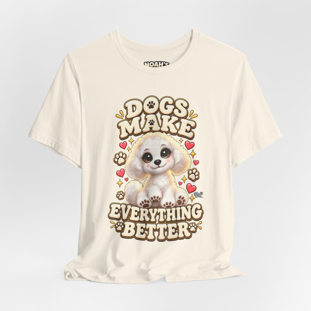 Noah’s Tales™ Dogs Make Everything Better | Coco Men's T-Shirt