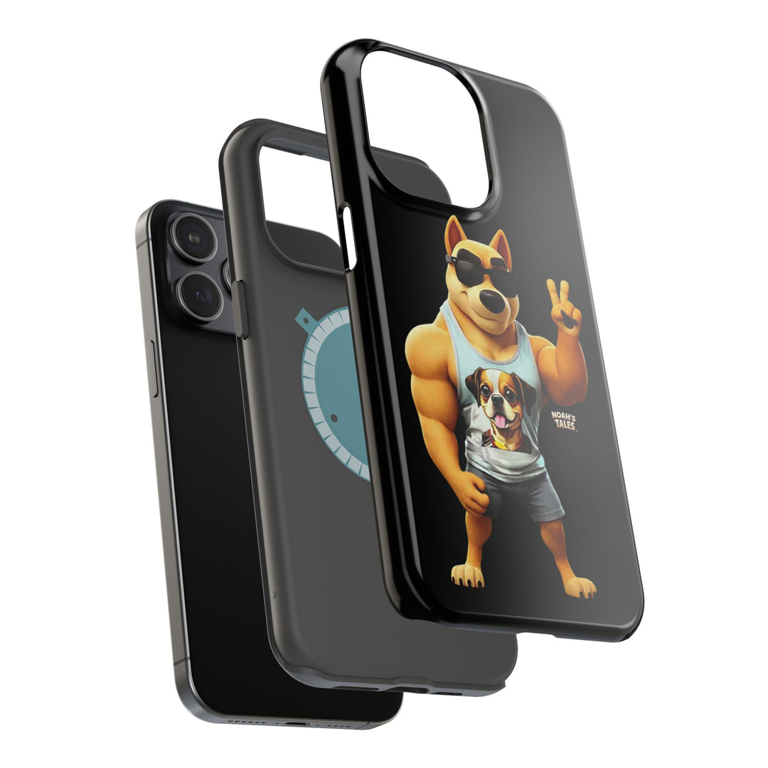 Noah’s Tales™ Ranger Magnet Phone Case Pet Lover Phone Cover Funny Phone Case Unique Gift for Dog Owners Quirky Dog Design