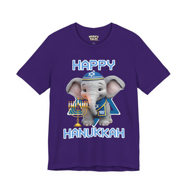 Noah’s Tales™ Happy Hanukkah Noah Women's Bella T-Shirt