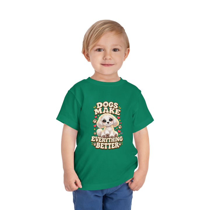 Noah’s Tales™ Dogs Make Everything Better | Coco Boy's T-Shirt