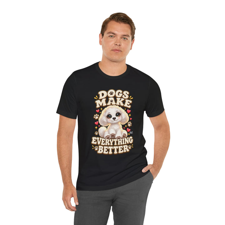 Noah’s Tales™ Dogs Make Everything Better | Coco Men's T-Shirt
