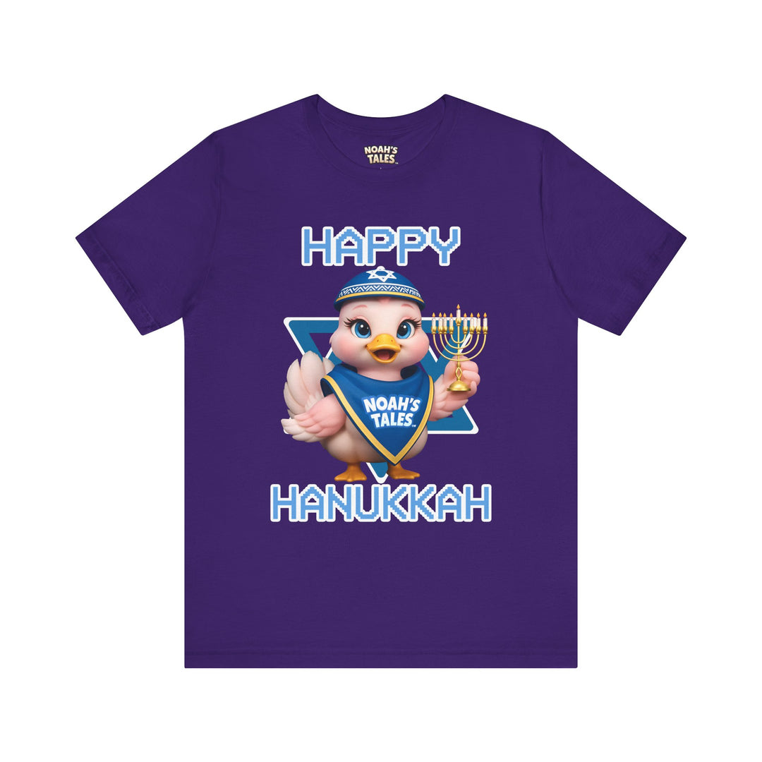 Noah’s Tales™ Happy Hanukkah Luna Men's Bella T-Shirt