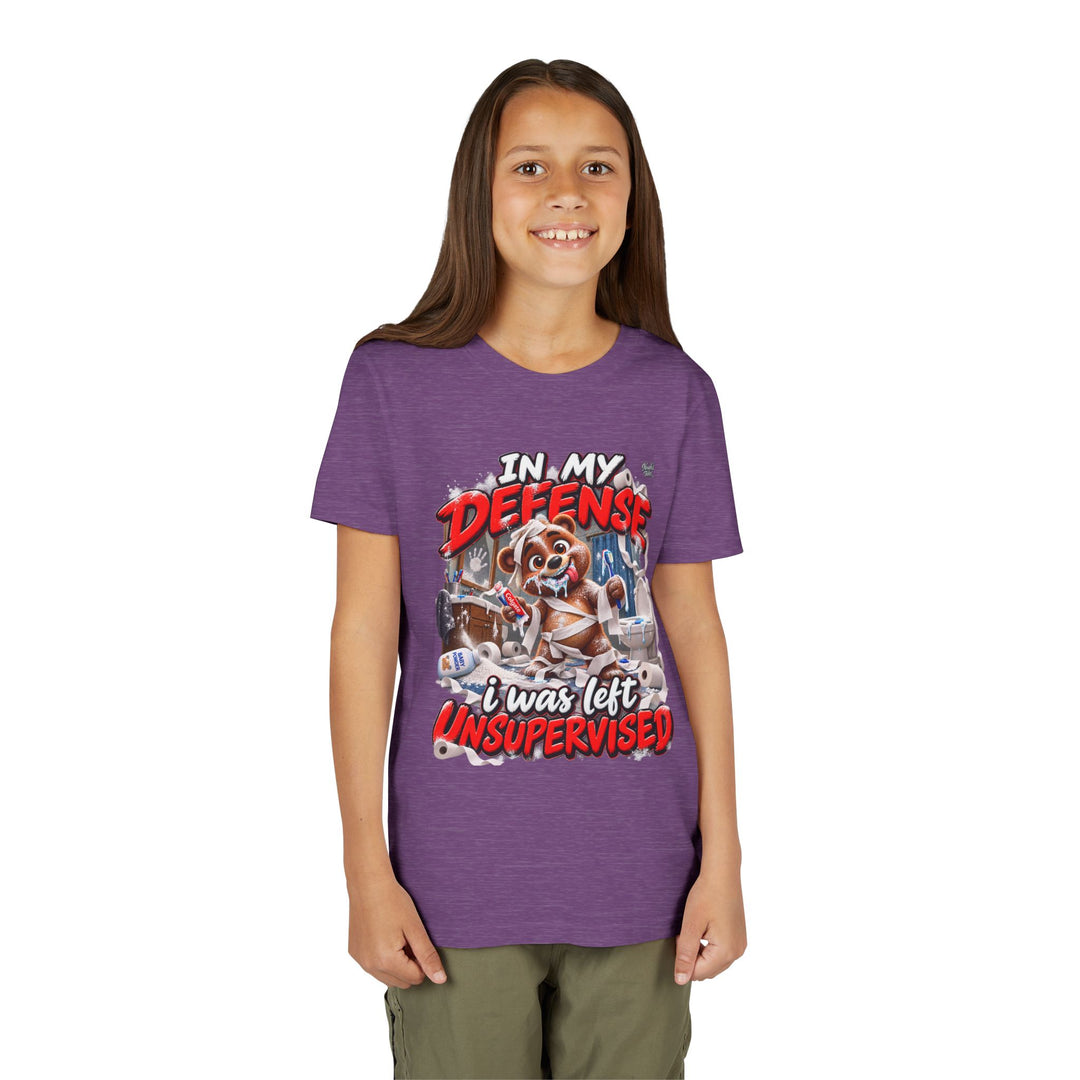 Noah’s Tales™ In My Defense I Was Left Unsupervised | Baxter Girl's Bella T-Shirt