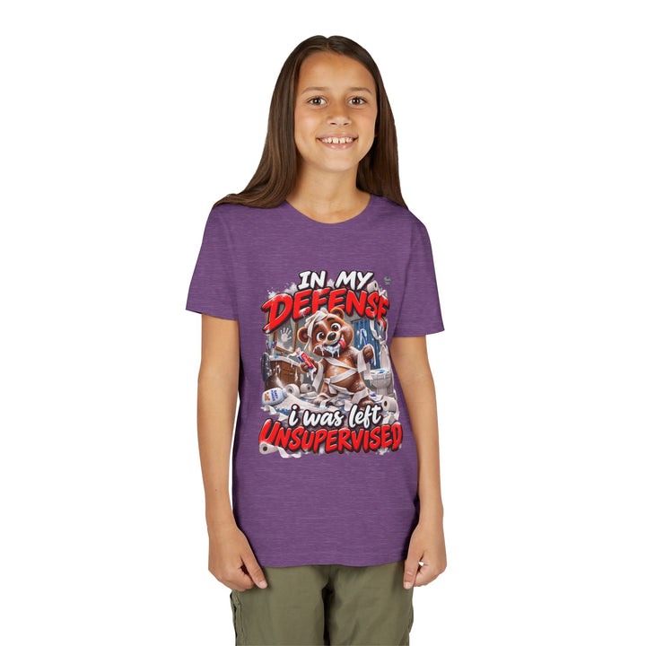 Noah’s Tales™ In My Defense I Was Left Unsupervised | Baxter Girl's Bella T-Shirt