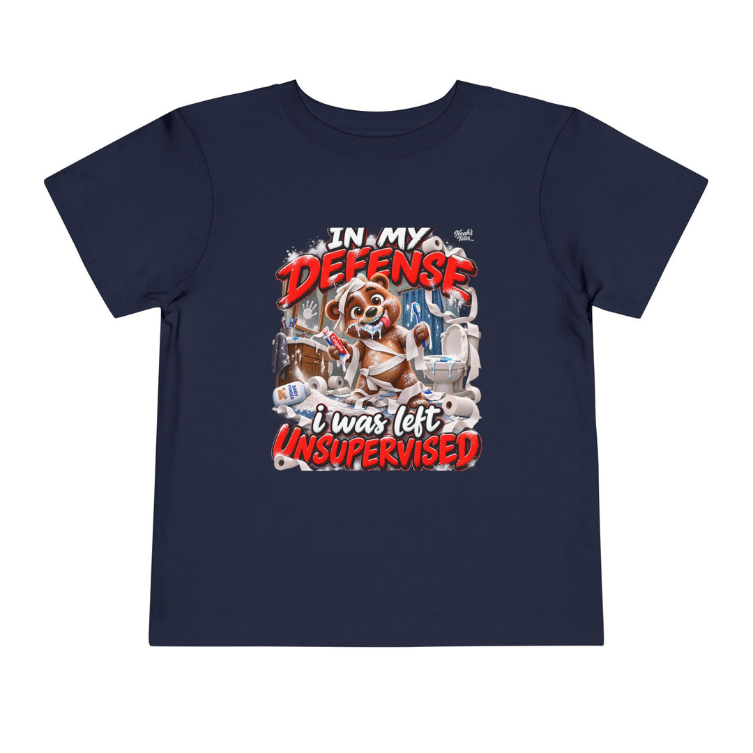 Noah’s Tales™ In My Defense I Was Left Unsupervised | Baxter Boy's T-Shirt