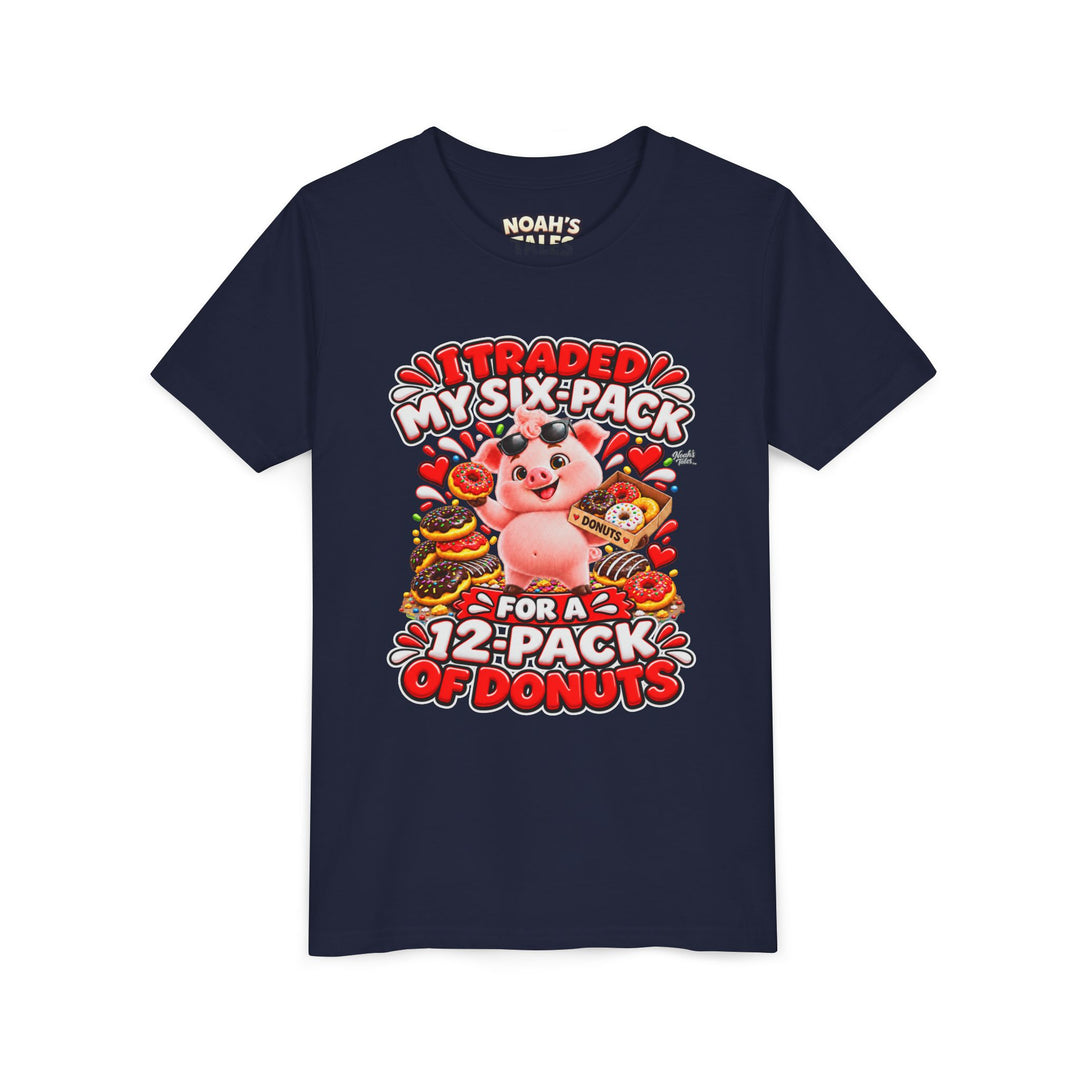 Noah’s Tales™ I Traded My Six-Pack For A 12-Pack Of Donuts | Pip Girl's Bella T-Shirt