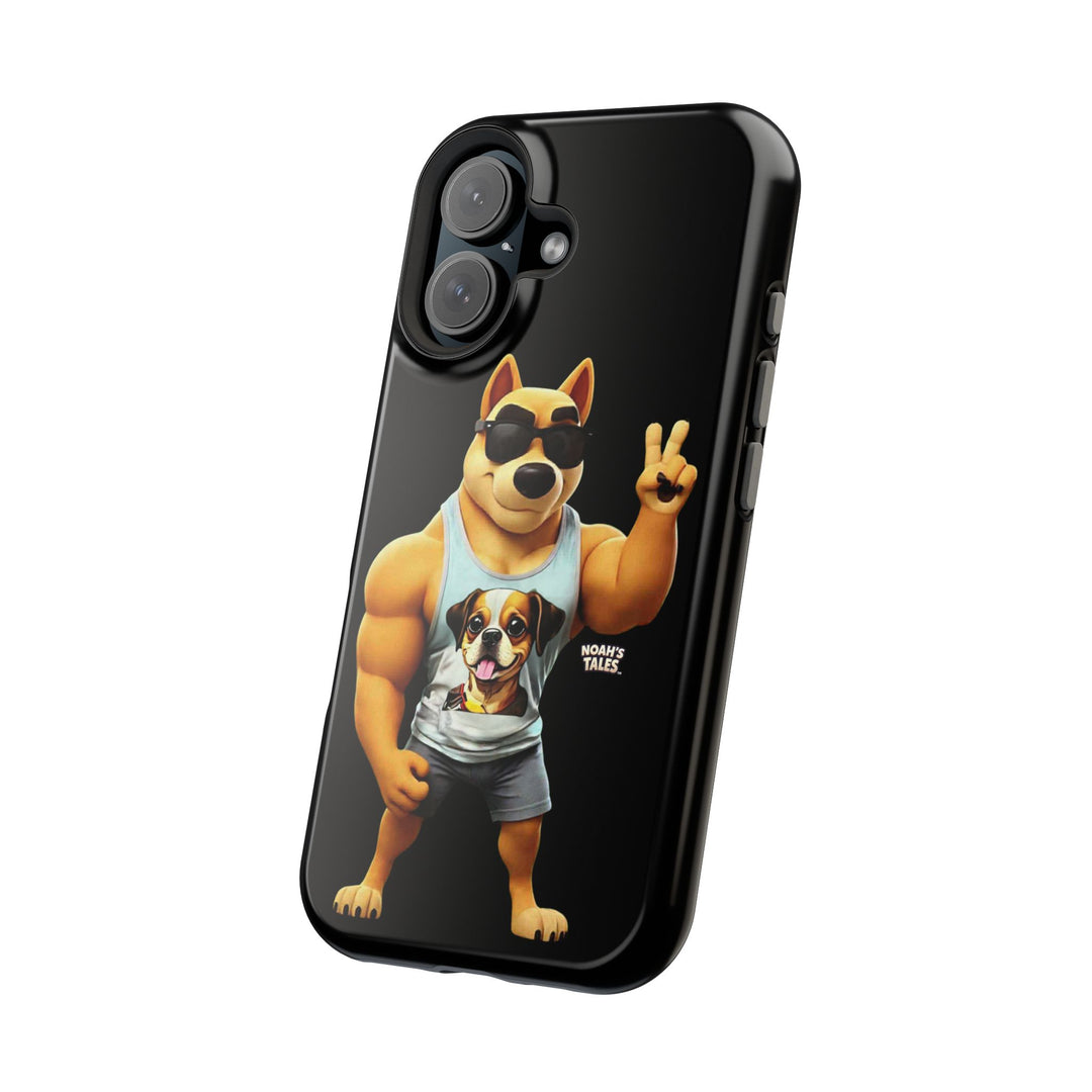 Noah’s Tales™ Ranger Magnet Phone Case Pet Lover Phone Cover Funny Phone Case Unique Gift for Dog Owners Quirky Dog Design