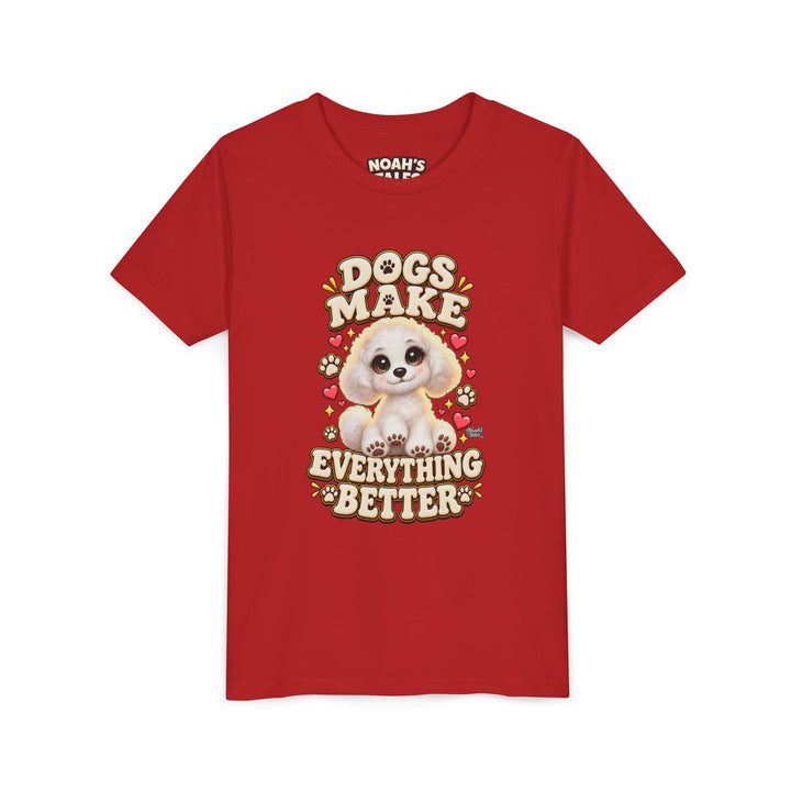 Noah’s Tales™ Dogs Make Everything Better | Coco Girl's Bella T-Shirt