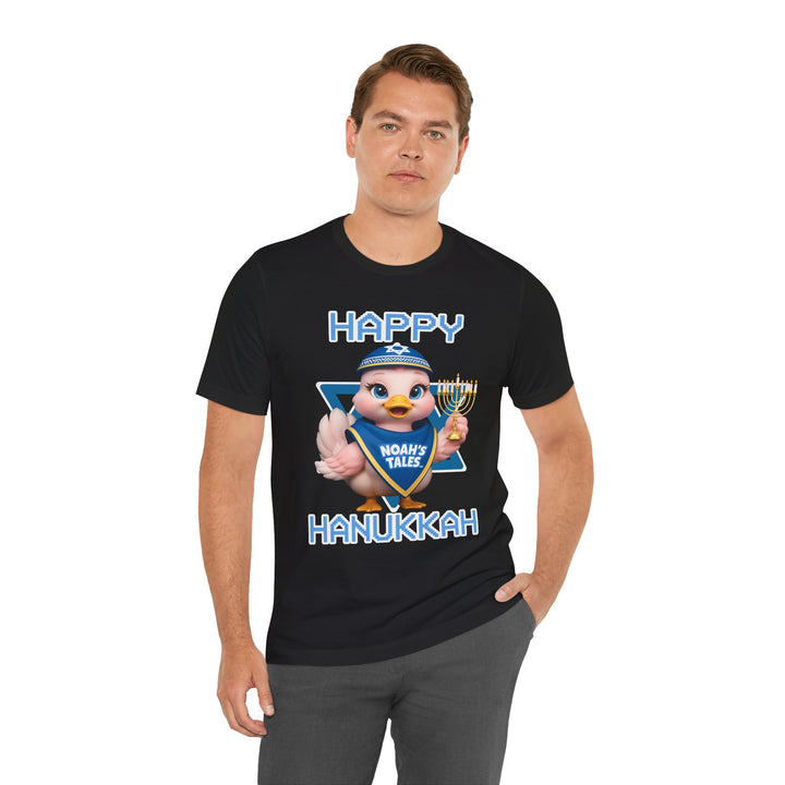 Noah’s Tales™ Happy Hanukkah Luna Men's Bella T-Shirt