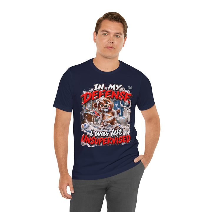 Noah’s Tales™ In My Defense I Was Left Unsupervised | Baxter Men's T-Shirt
