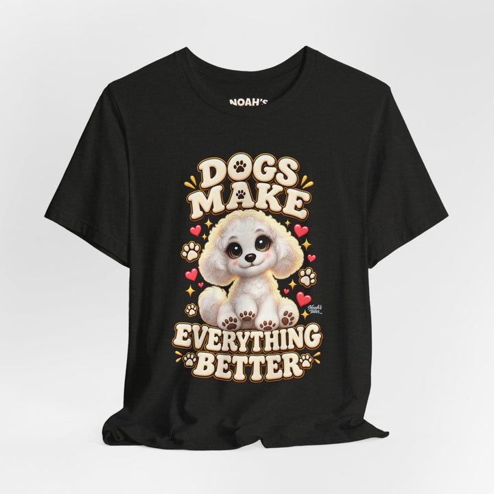 Noah’s Tales™ Dogs Make Everything Better | Coco Men's T-Shirt