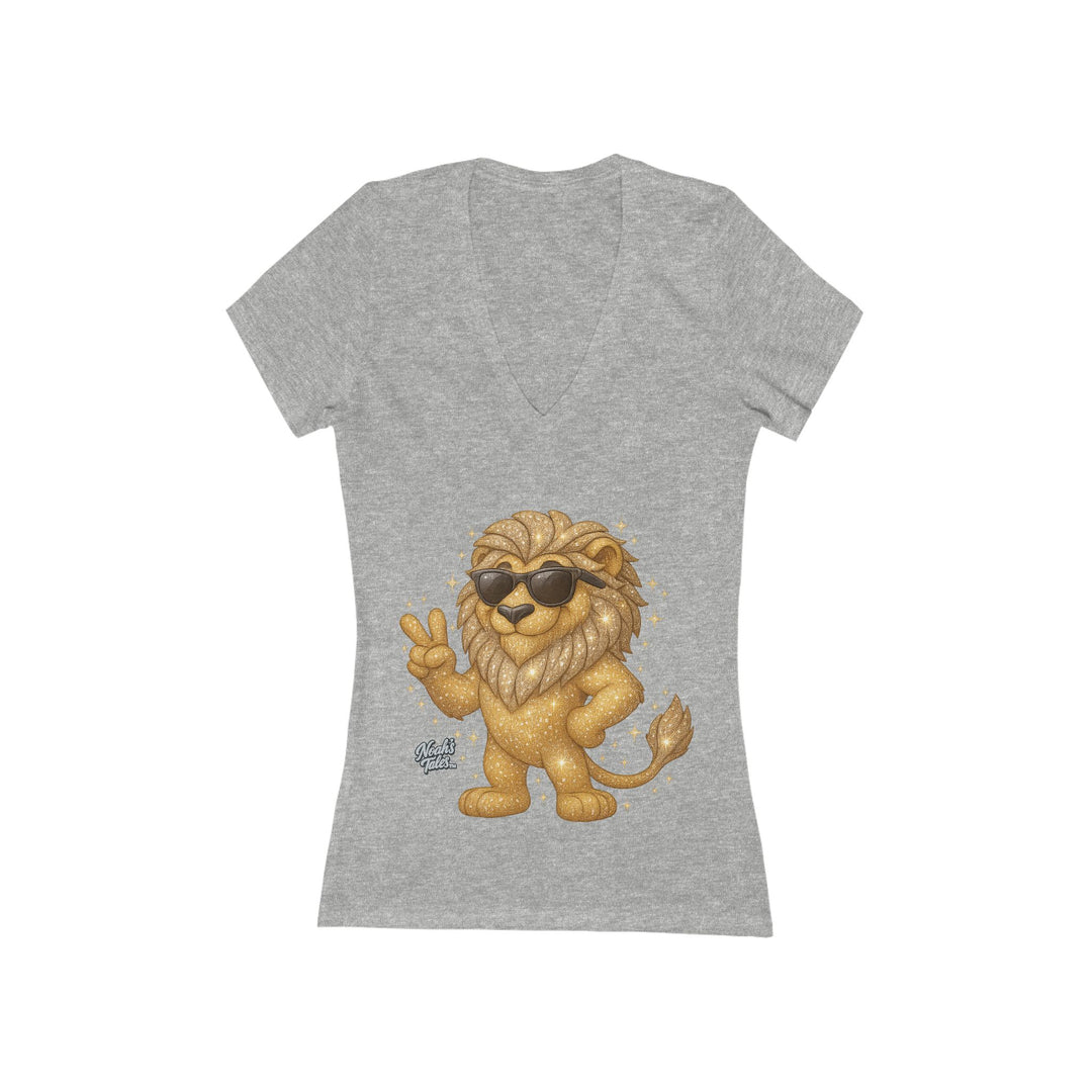 Noah’s Tales™ Cool Leo Women's V-Neck Bella T-Shirt