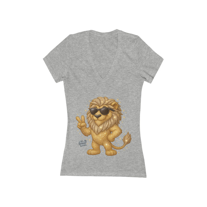 Noah’s Tales™ Cool Leo Women's V-Neck Bella T-Shirt