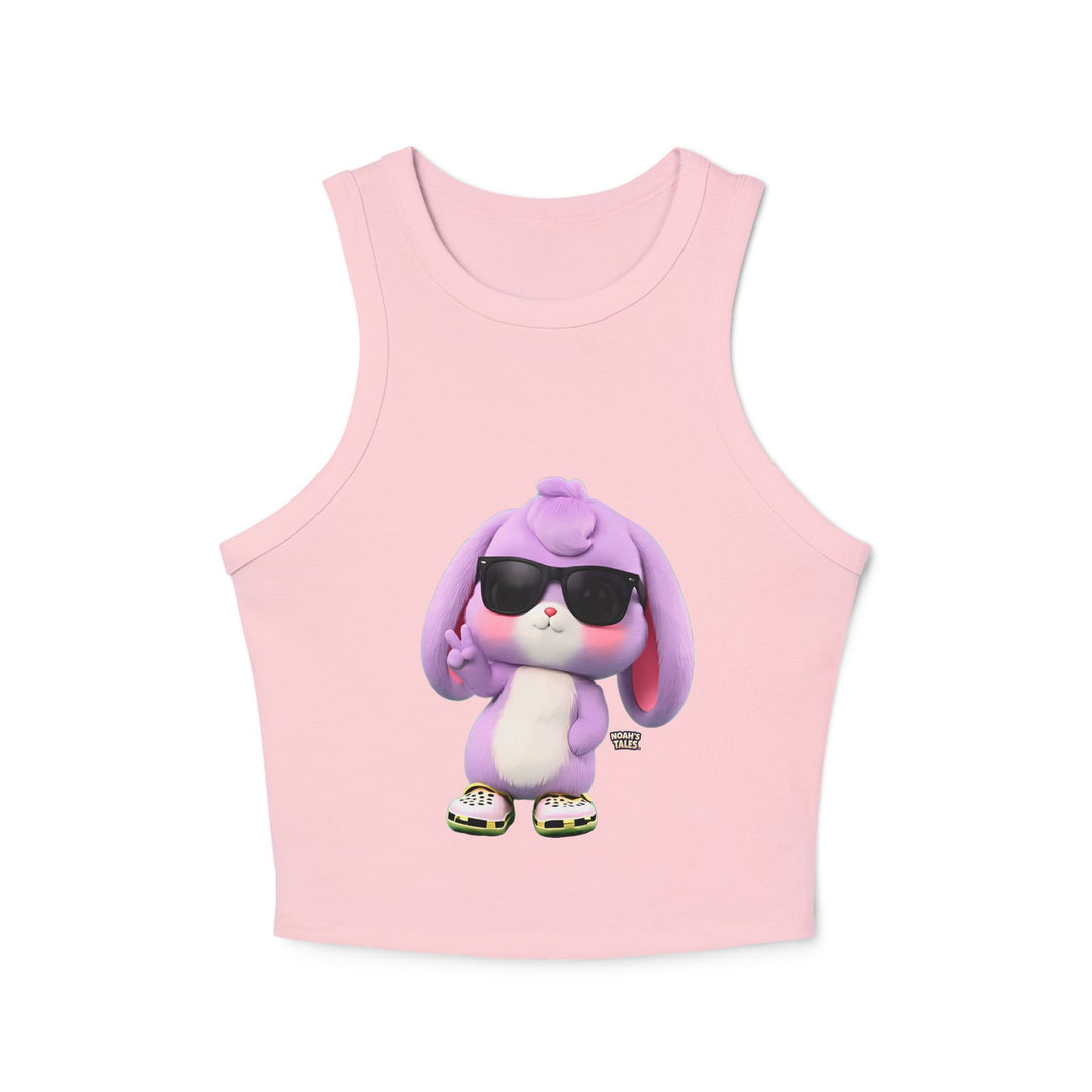 Noah’s Tales™ Trendy Graphic Tank Top for Women Cute Casual Wear Summer Outfit Gift for Her Cute Animal Illustration