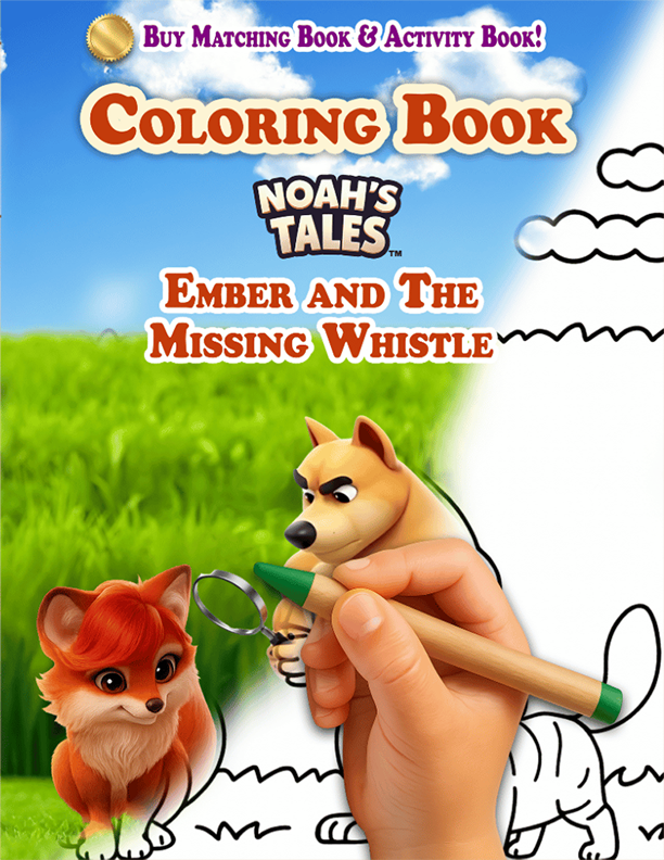 Noah’s Tales™ Coloring Book: Ember and the Missing Whistle