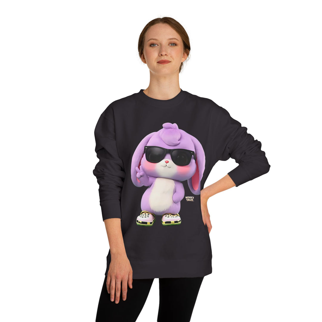 Cool Lilac cute animal design women's in Black, Noah's Tales, worn by model