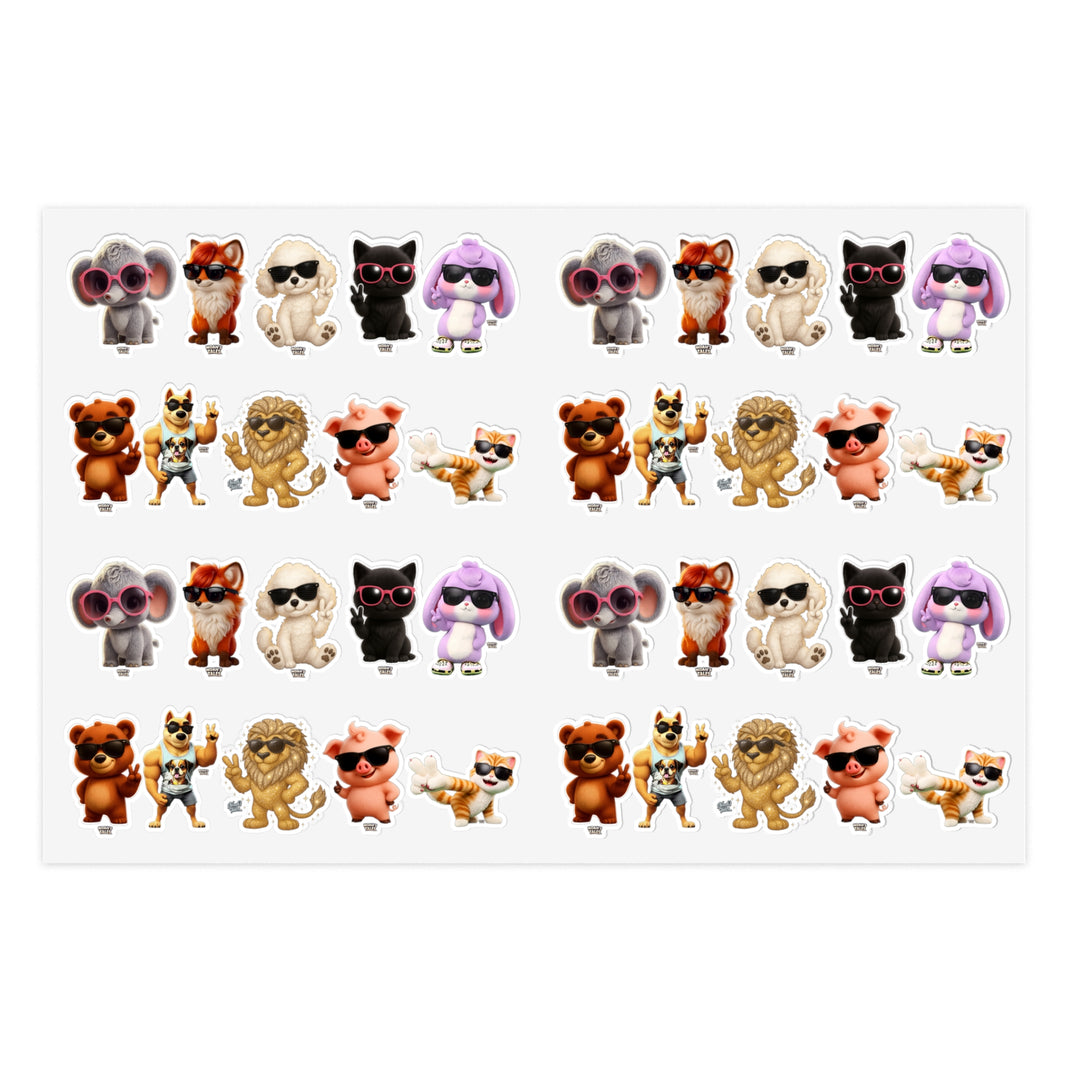 Noah's Tales Cute Noah's Tales Animal's Sticker Sheets for Journals Scrapbooking Gifts Kids Crafts Planner Decor, view 1