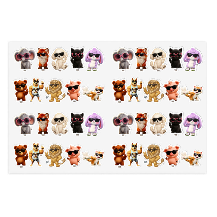 Noah's Tales Cute Noah's Tales Animal's Sticker Sheets for Journals Scrapbooking Gifts Kids Crafts Planner Decor, view 1