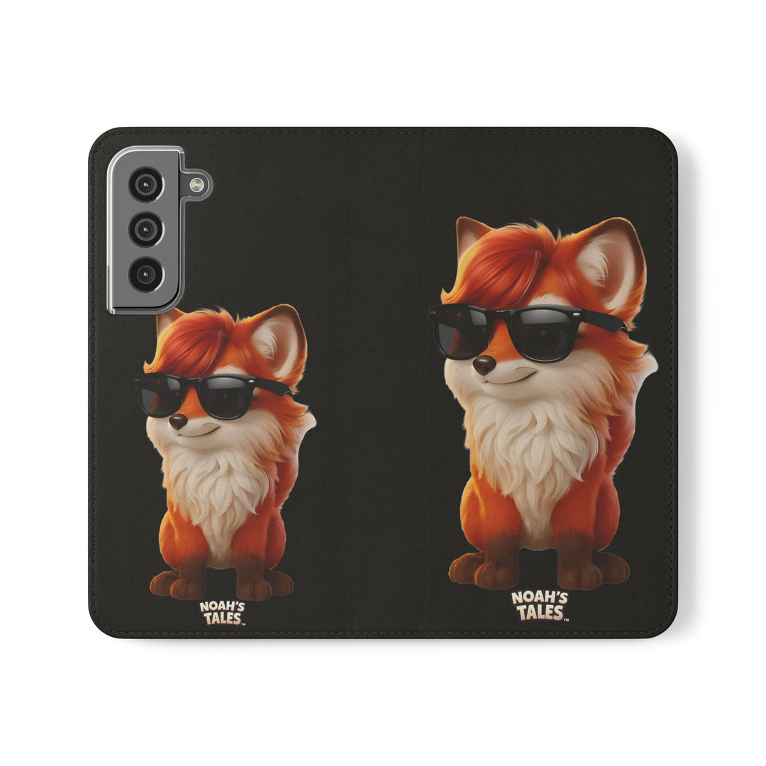 Noah's Tales Ember Phone Flip Case - Stylish Wallet Cover for Phones Trendy Animal Accessory Unique Gift for Him/Her Cute Cartoon Case Fun Tech [...], view 1