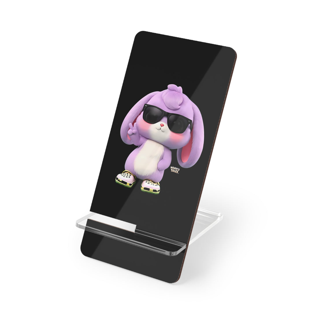 Noah's Tales Lilac Smartphone Stand Cute Desk Accessory Mobile Holder Gift for Tech Lovers Home Office Decor Personalized Phone Display, view 1