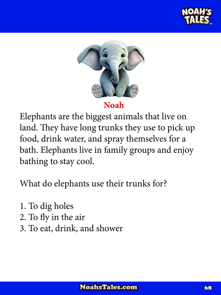 Noah’s Tales™ Fun Activity Book For Kids: 102 Pages + Answers in The Book